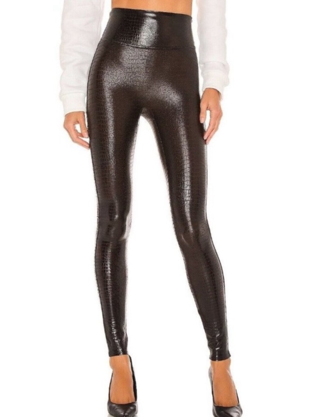 SPANX Faux Croc Leggings XL